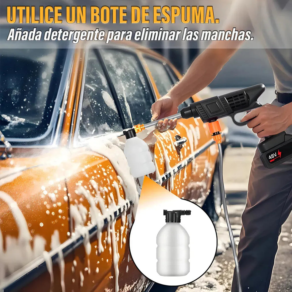 💦 Hidrolavadora Inalámbrica 48V con 2 Baterías: Potencia donde quieras