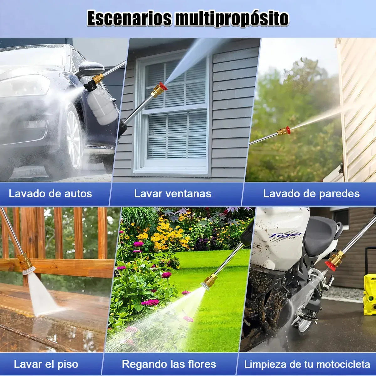 💦 Hidrolavadora Inalámbrica 48V con 2 Baterías: Potencia donde quieras