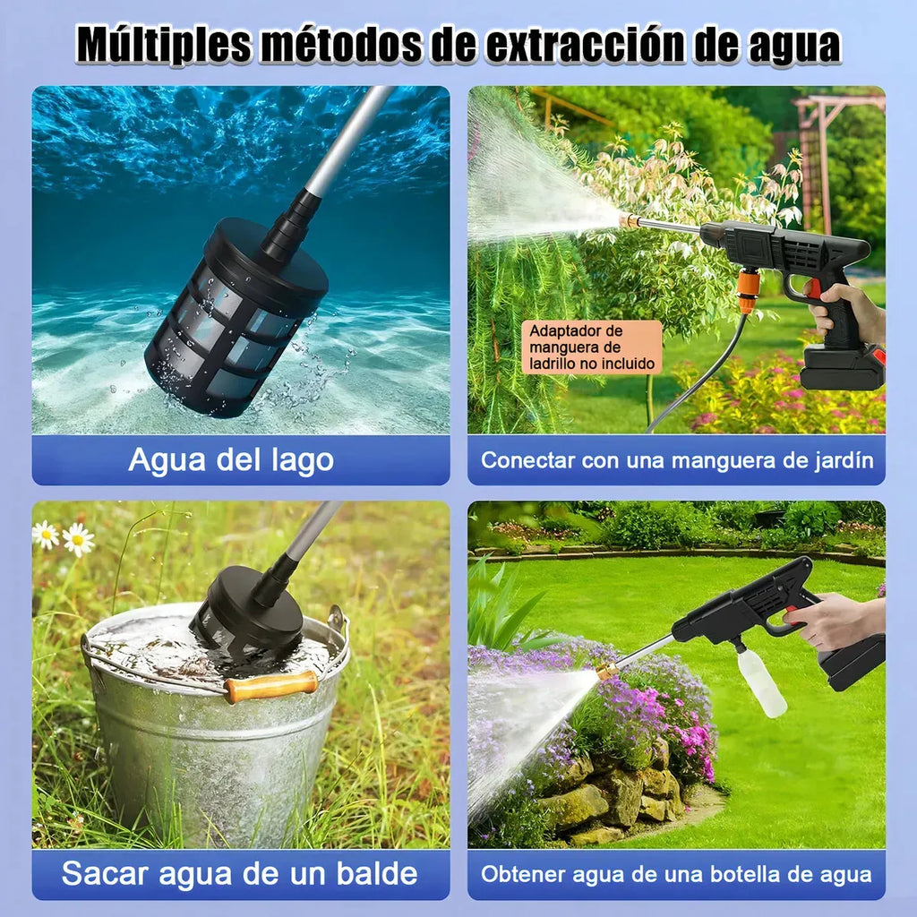 💦 Hidrolavadora Inalámbrica 48V con 2 Baterías: Potencia donde quieras