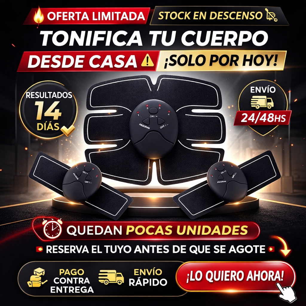 Electro Estimulador Portatil  De Brazos Piernas Abdomen